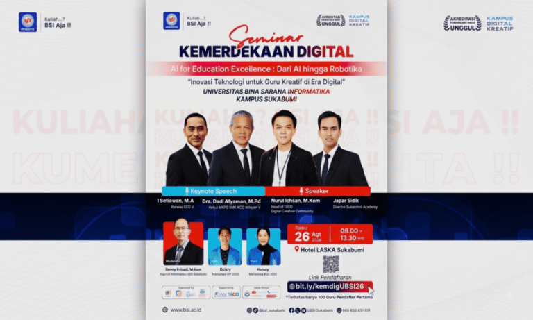 Tingkatkan Kreativitas Guru di Era Digital, Seminar AI & Robotika Siap Digelar di Sukabumi