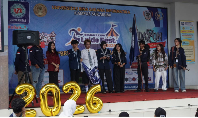 Mapala Pelita UBSI Sukabumi Unjuk Aksi pada Stride Fest 2026, Kenalkan Peduli Lingkungan kepada Maba