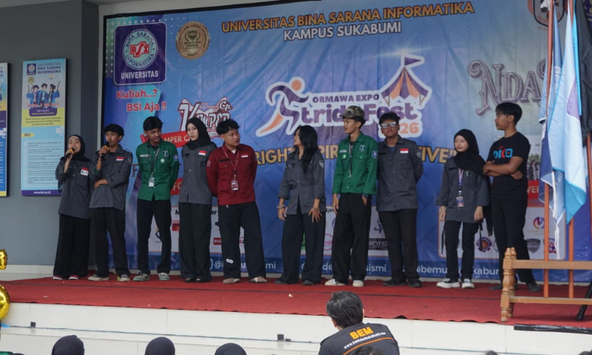 PSM B-Voice Ramaikan Ormawa Expo Stride Fest 2026, Sambut Maba UBSI Sukabumi